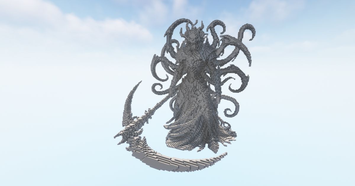 FREE Minecraft Reaper Hades Statue