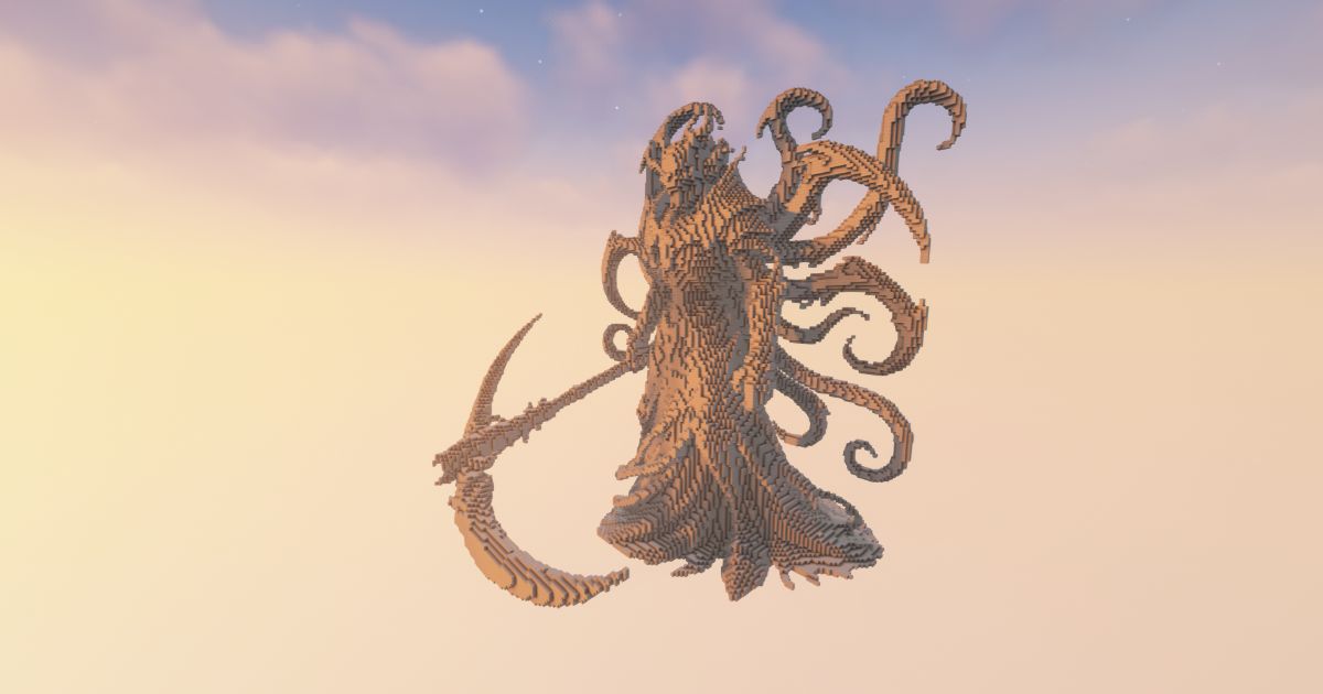 FREE Minecraft Reaper Hades Statue preview 1
