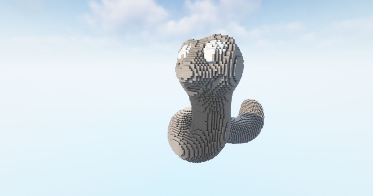 FREE Minecraft worm Statue