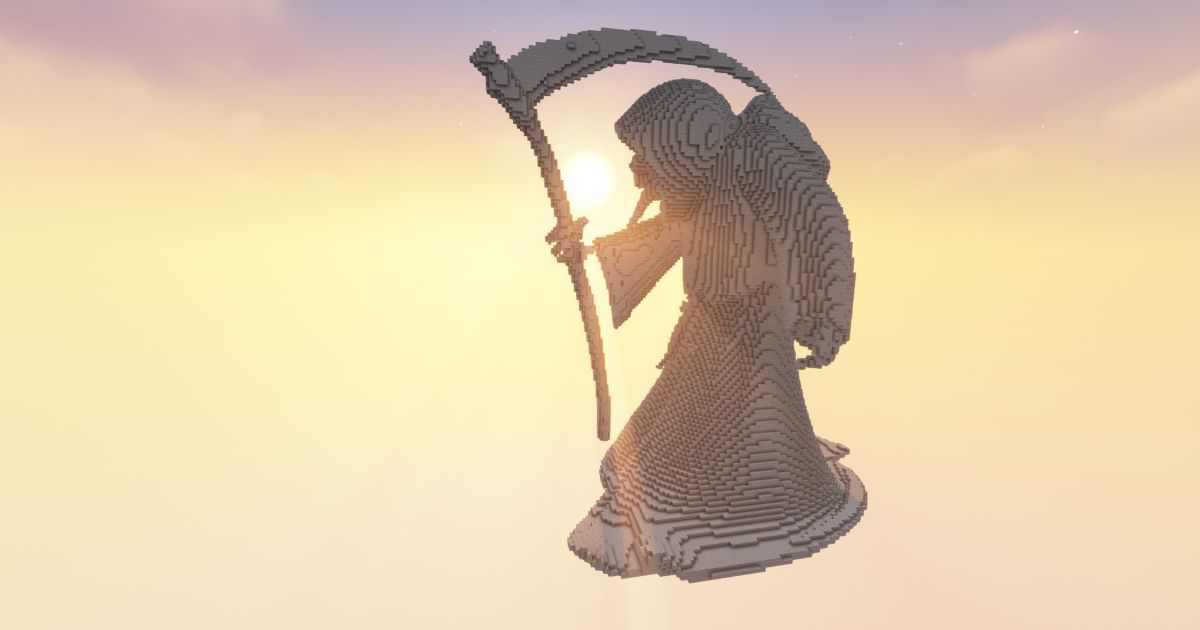 FREE Minecraft Reaper 30 Statue preview 1