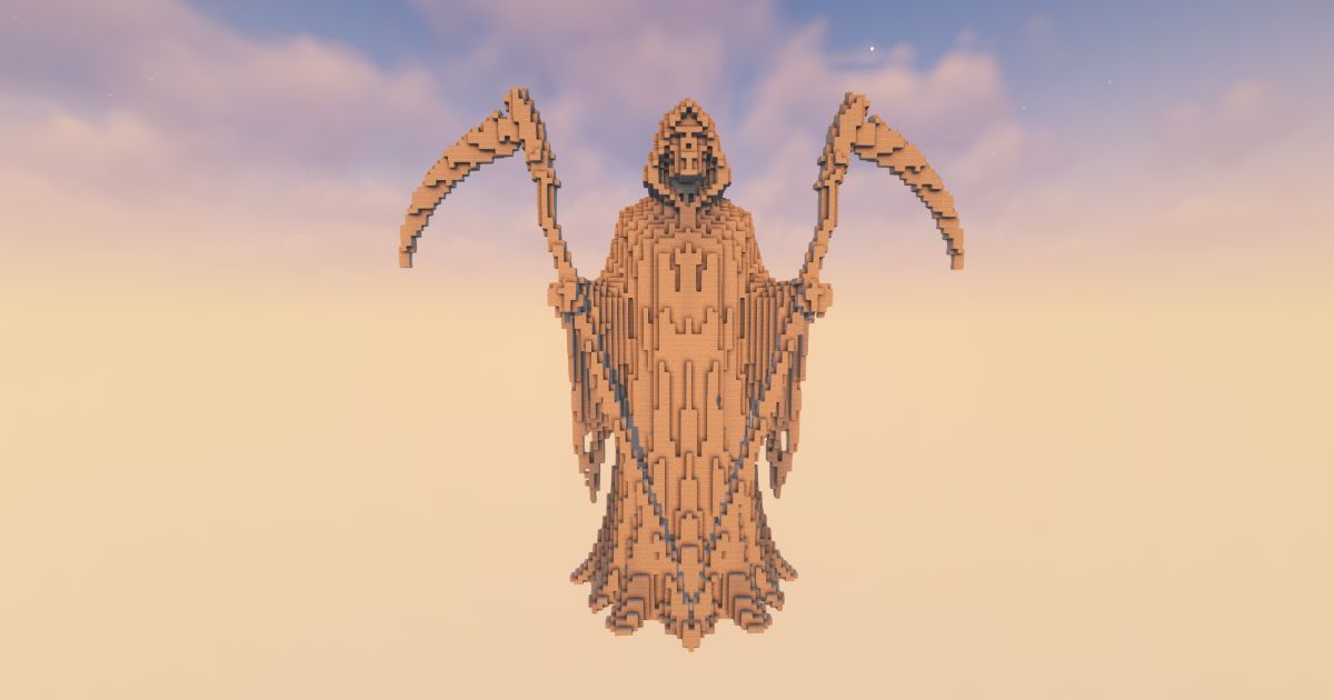 FREE Minecraft Reaper 28 Statue preview 1