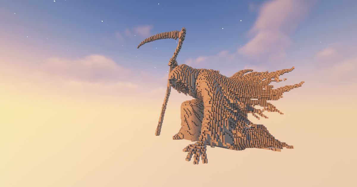 FREE Minecraft Reaper 27 Statue preview 1