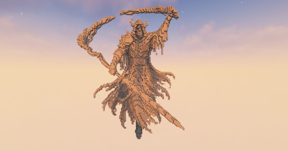 FREE Minecraft Reaper 25 Statue preview 1