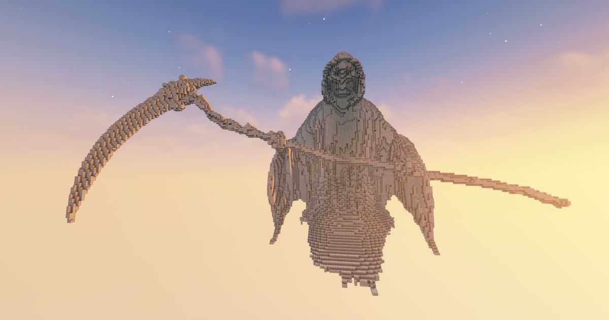 FREE Minecraft Reaper 21 Statue preview 1
