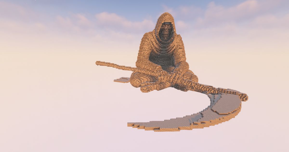 FREE Minecraft Reaper 16 Statue preview 1