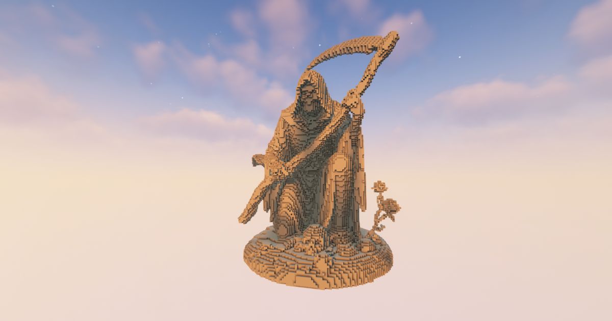 FREE Minecraft Reaper 7 Statue preview 1