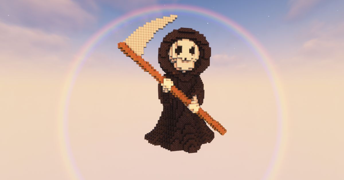 FREE Minecraft Reaper 5 Statue preview 1