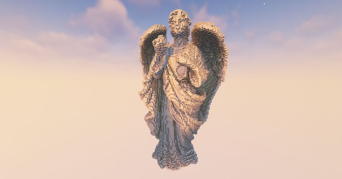 FREE Minecraft Angel 4 Statue! for preview 1