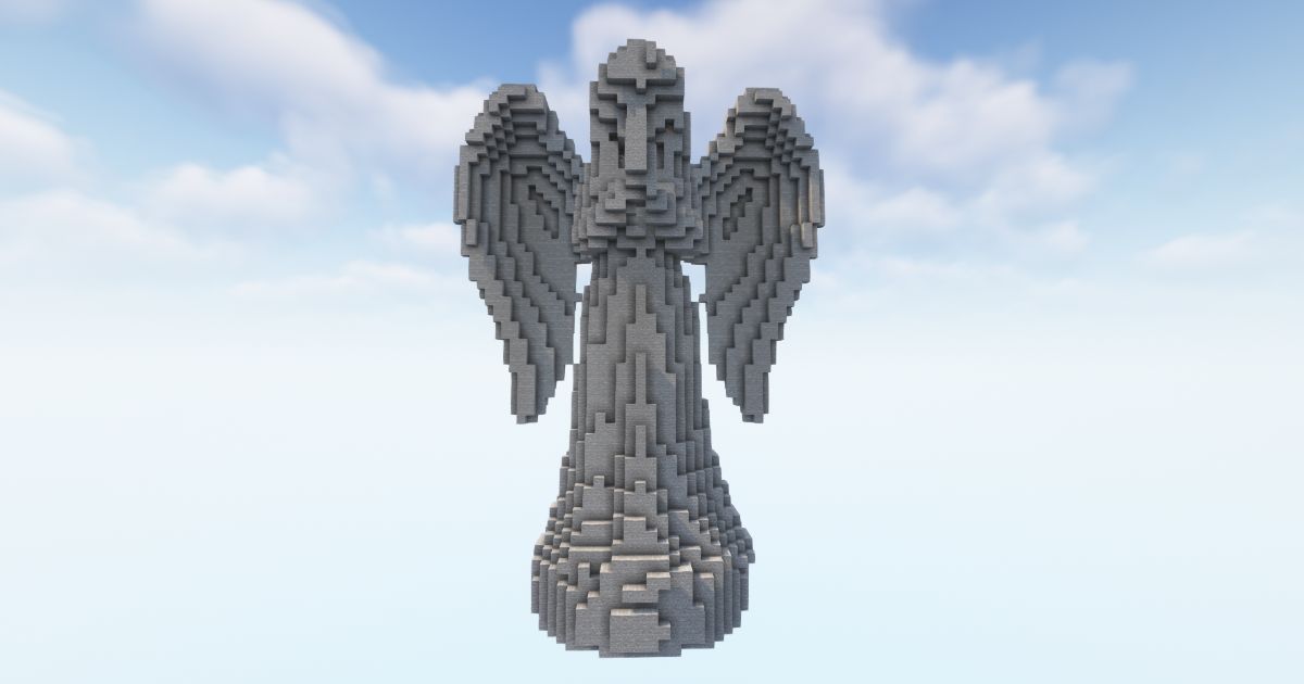 FREE Minecraft Angel Baby 2 Statue