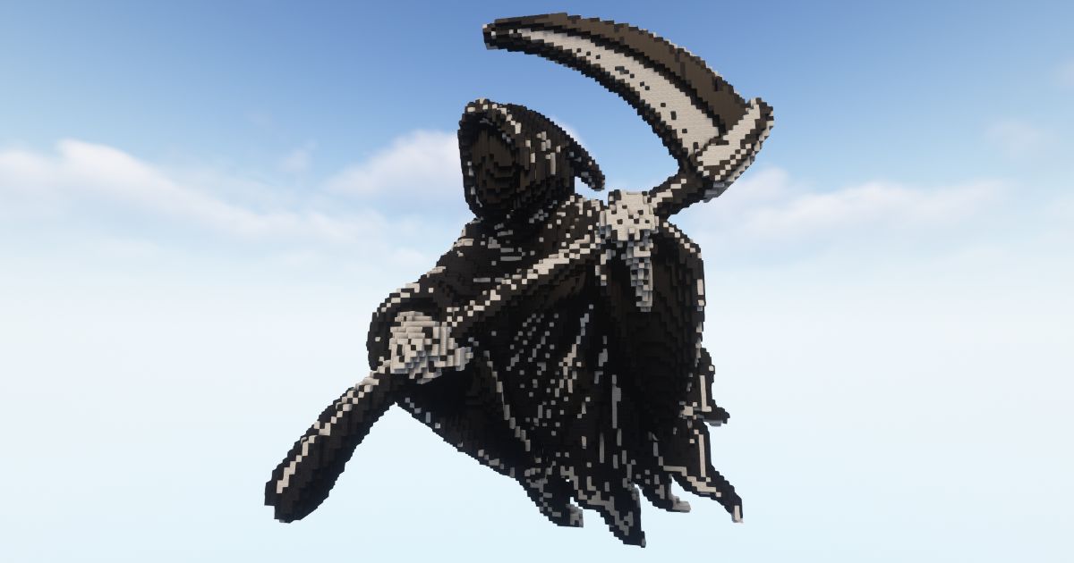 FREE Minecraft REAPER 3D Statue