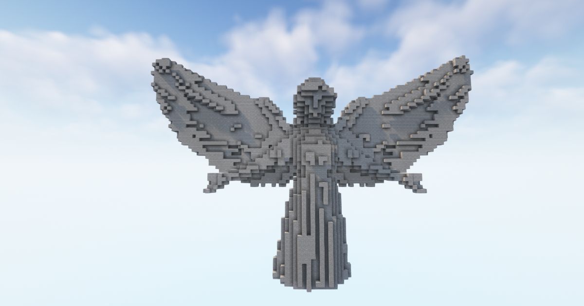 FREE Minecraft Angel Baby Statue