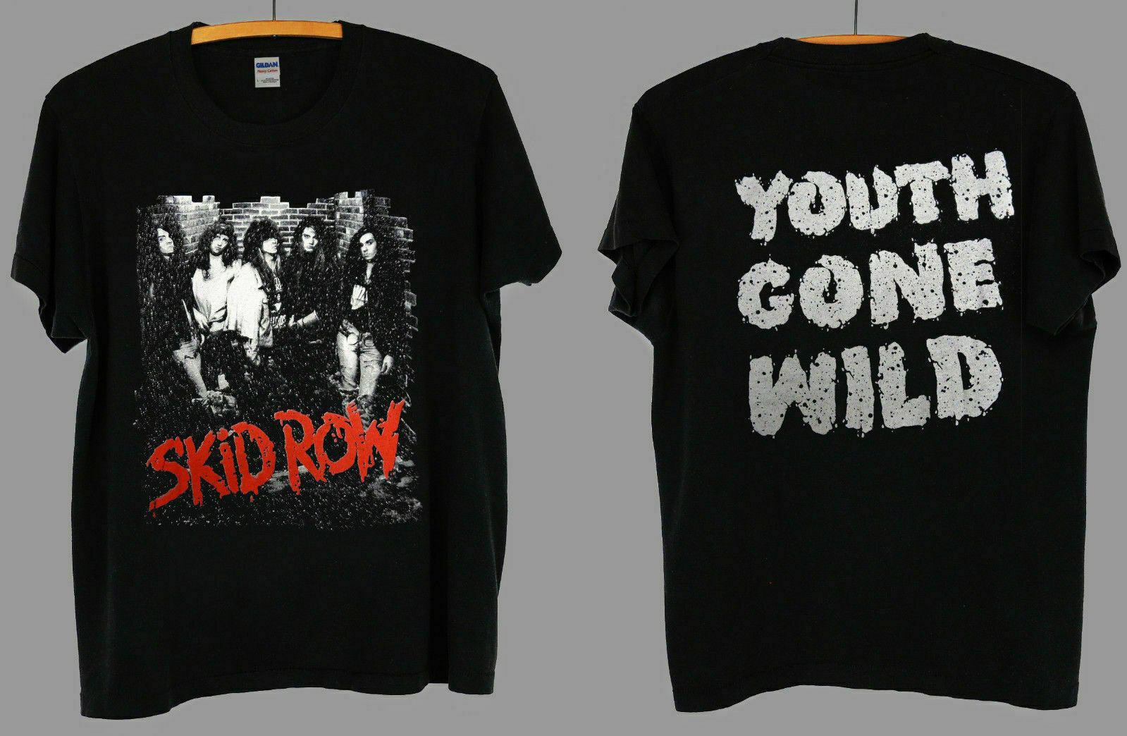 Vintage Skid Row Metal Rock Concert Tour 1989 Shirt T shirt