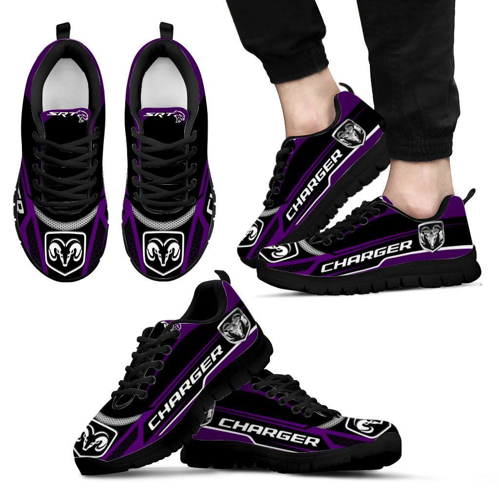 3D Printed DODGE CHARGER NCT-HL Sneakers Ver 2 For Men & Women (Violet)