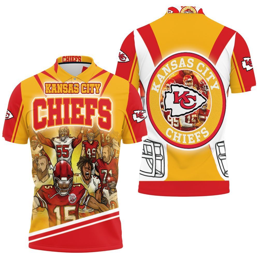 Kansas City Chiefs Super Bowl 2021 Afc West Division Champions For Fans 3D Polo Shirt, Jersey