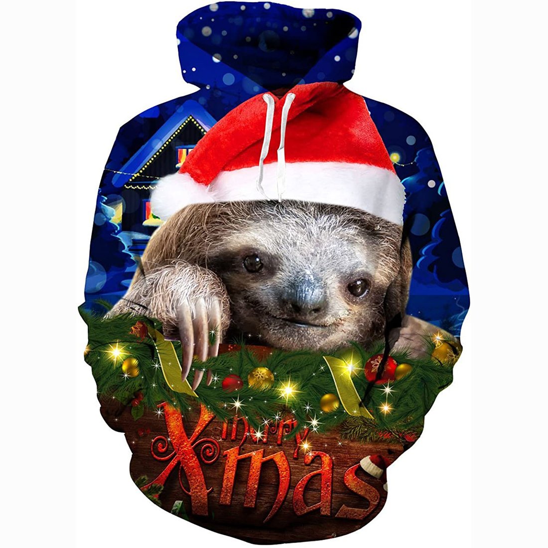 Christmas Hoodies – Funny Sloth Animal Hoodies
