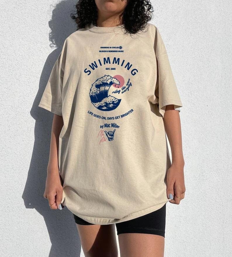 The Swimming In Wave Shirt, Swimming Shirt