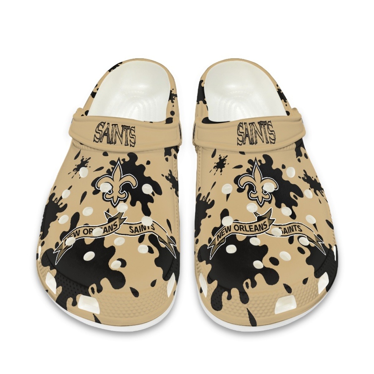 New Orleans Saints Shoes Cute Style#4 Crocs Shoes For Fans