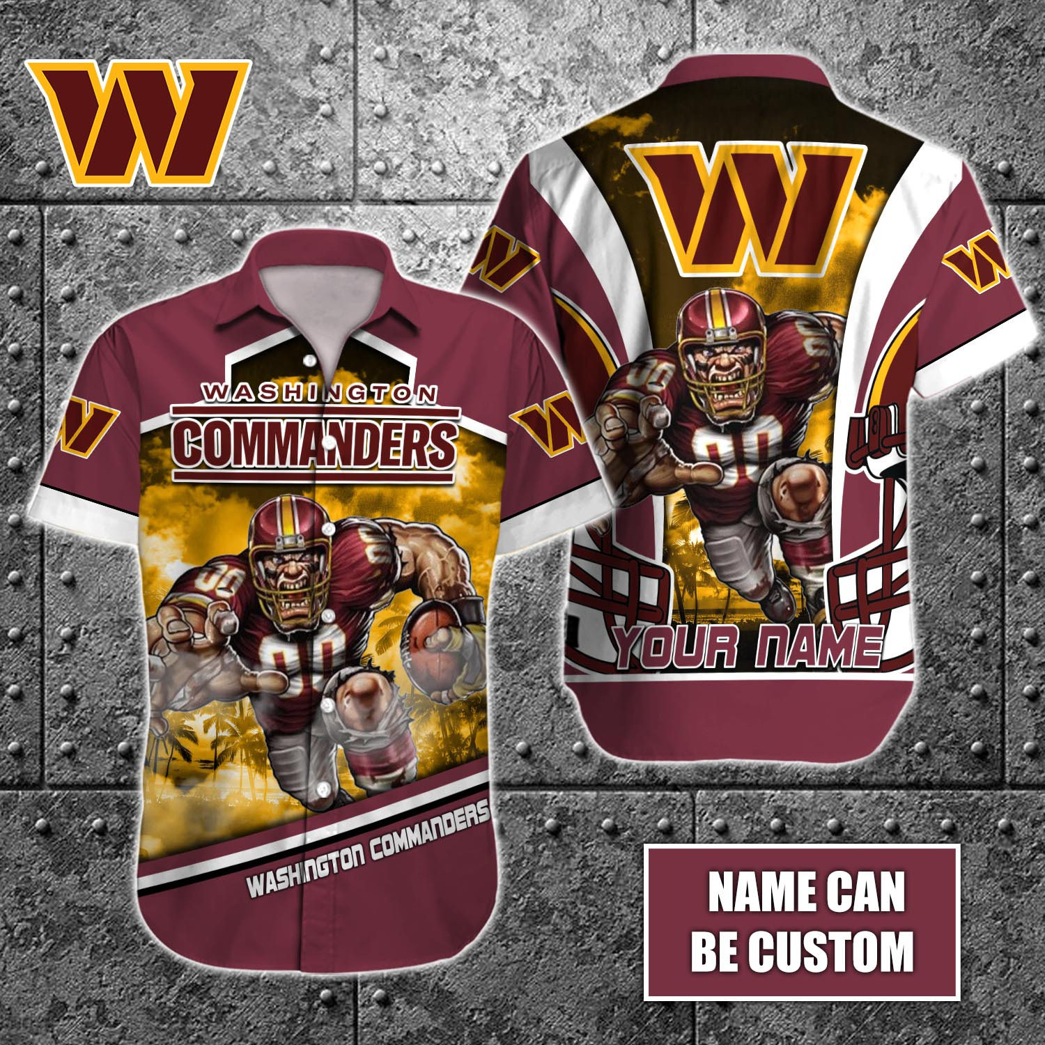 Washington Commanders Nfl-Hawaiian Shirt Custom T-41047