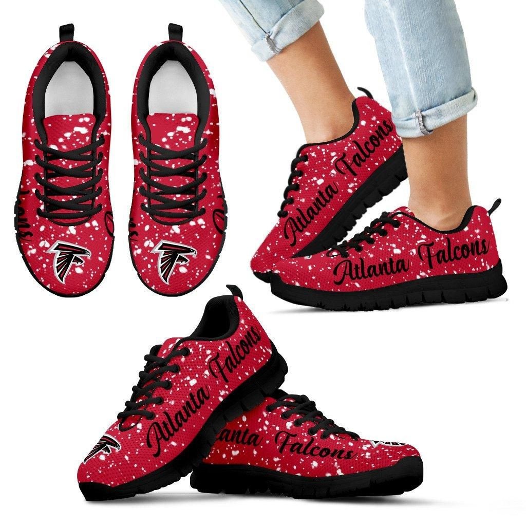 Atlanta Falcons Sneaker Christmas Snowing Incredible Pattern Sneaker Running Shoes For Men Women