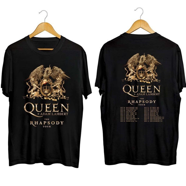 Queen The Rhapsody Tour 2023 Shirt, Queen Rock Band Fan Shirt, Queen 2023 Concert Shirt, The Rhapsody 2023 Concert Shirt