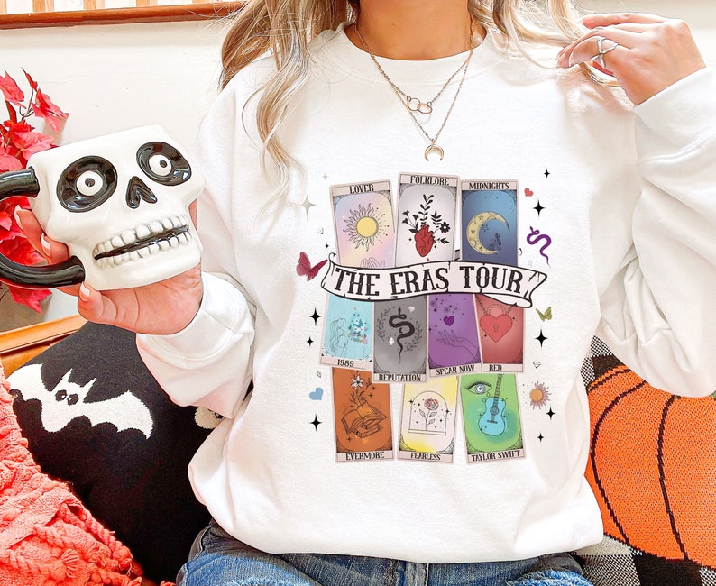 The Eras Tarot Shirt, Tarot Card Shirt, Reputation Card Shirt, Music Country Shirt, Eras Tour Outfit, Gift For Wifey