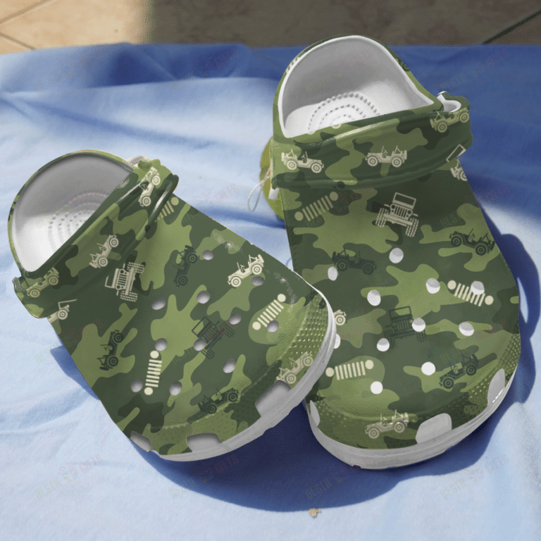 Jeep Camouflage Shoes Crocs Clogs Gifts For Men Son – Jcamo33 – Gigo Smart