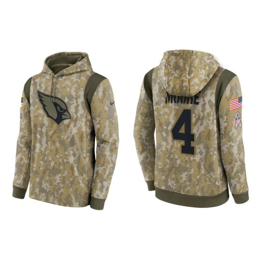 Rondale Moore Arizona Cardinals Camo 2021 Salute To Service Veterans Day Therma Pullover Hoodie