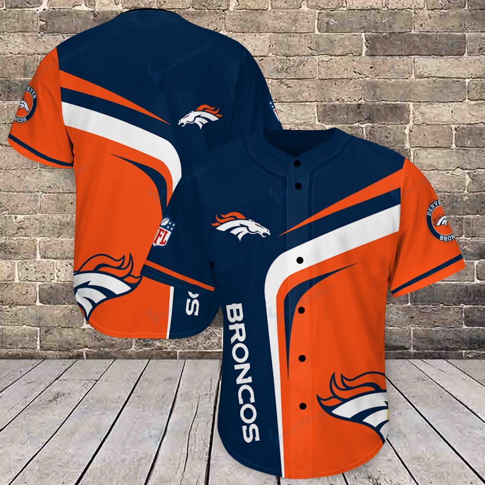 Denver Broncos Baseball Jersey Shirt 422