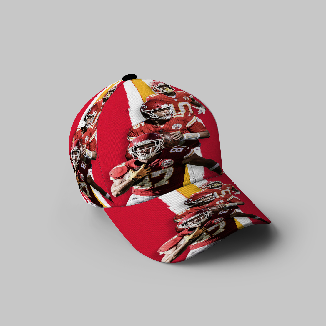 Kansas City Chiefs Team V8 3D Printing Baseball Cap Classic Hat