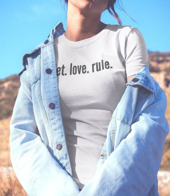 Let Love Rule Graphic Love Tshirts Shirt With Inspirational Saying 90S Music Shirt Love Shirt For Men Women Shirt