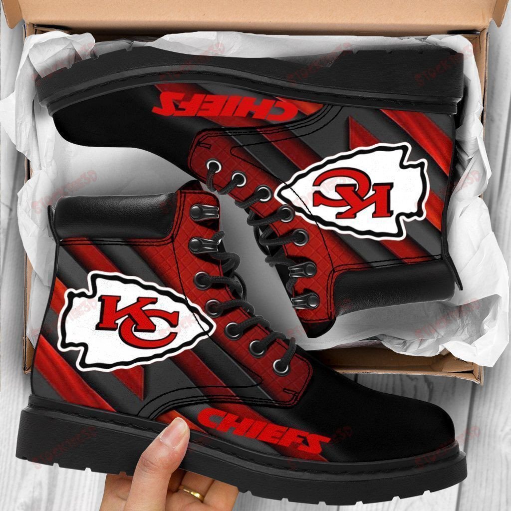 Kansas City Chiefs Boots – Premium Shoes/ Premium Leather Boots – Gift For Sports Lovers 201