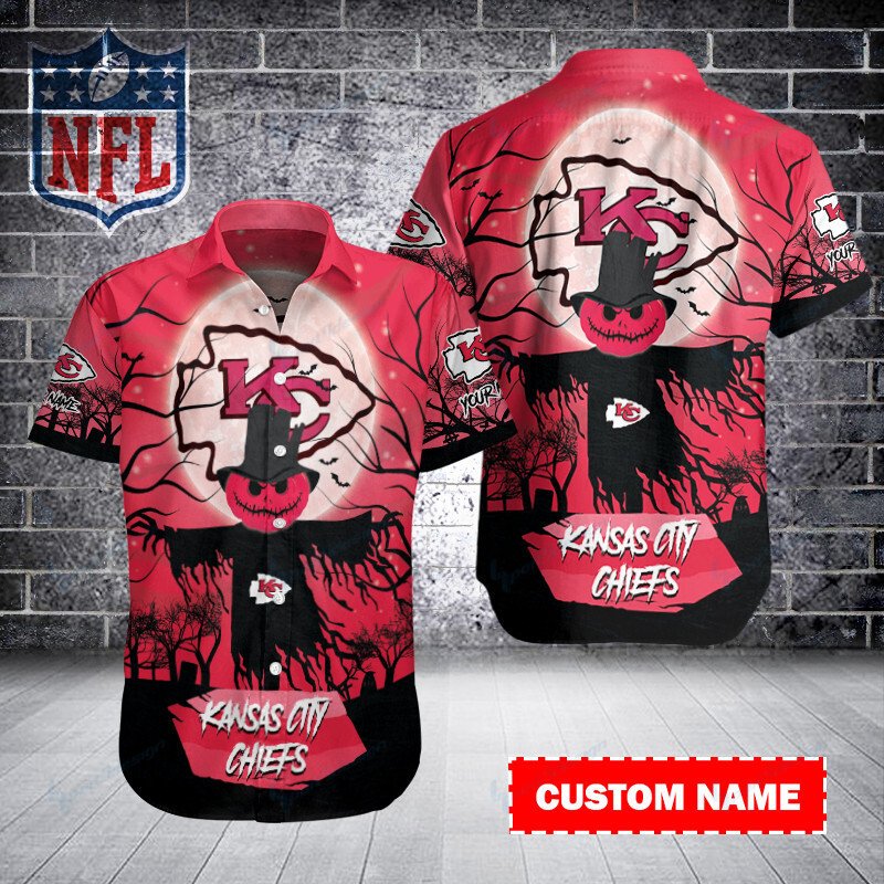 Kansas City Chiefs Personalized Button Shirt Bb238