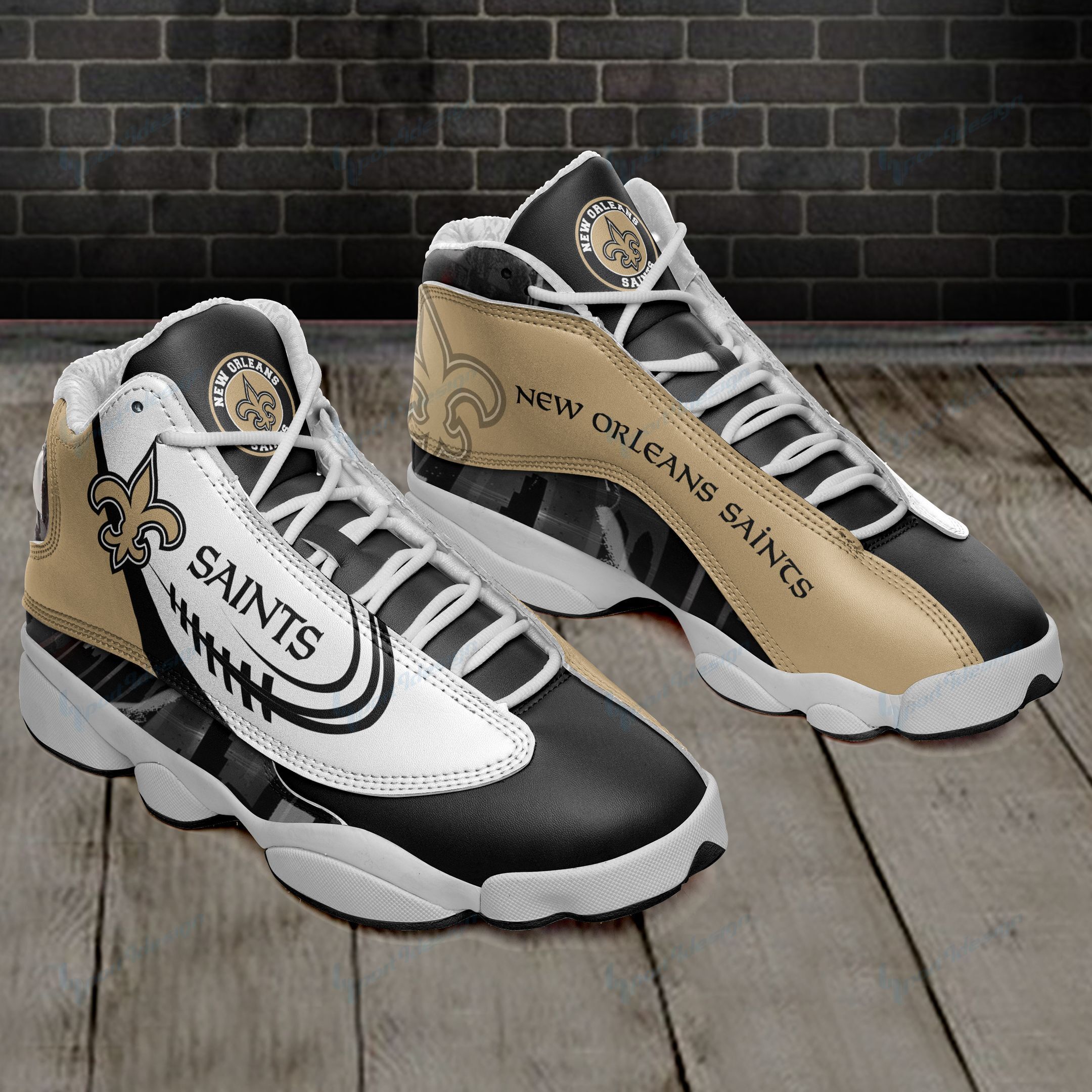 New Orleans Saints Air JD13 Sneakers 462