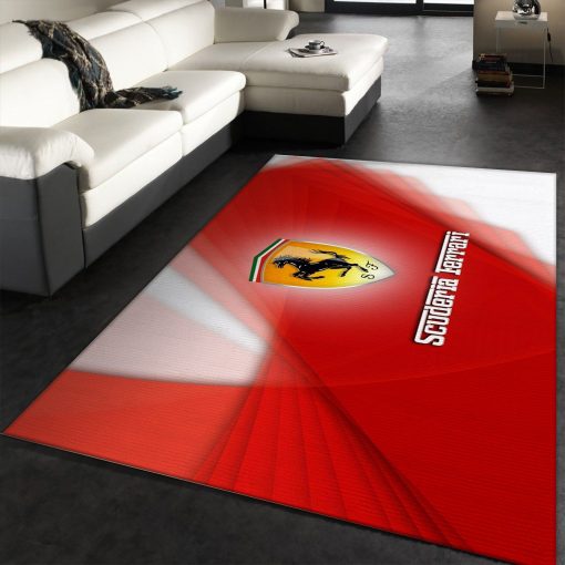 Ferrari Logo Family Rug All Over Print Logo Custom Area Rug Carpet Full Sizes Home Living Rug Carpet Decor