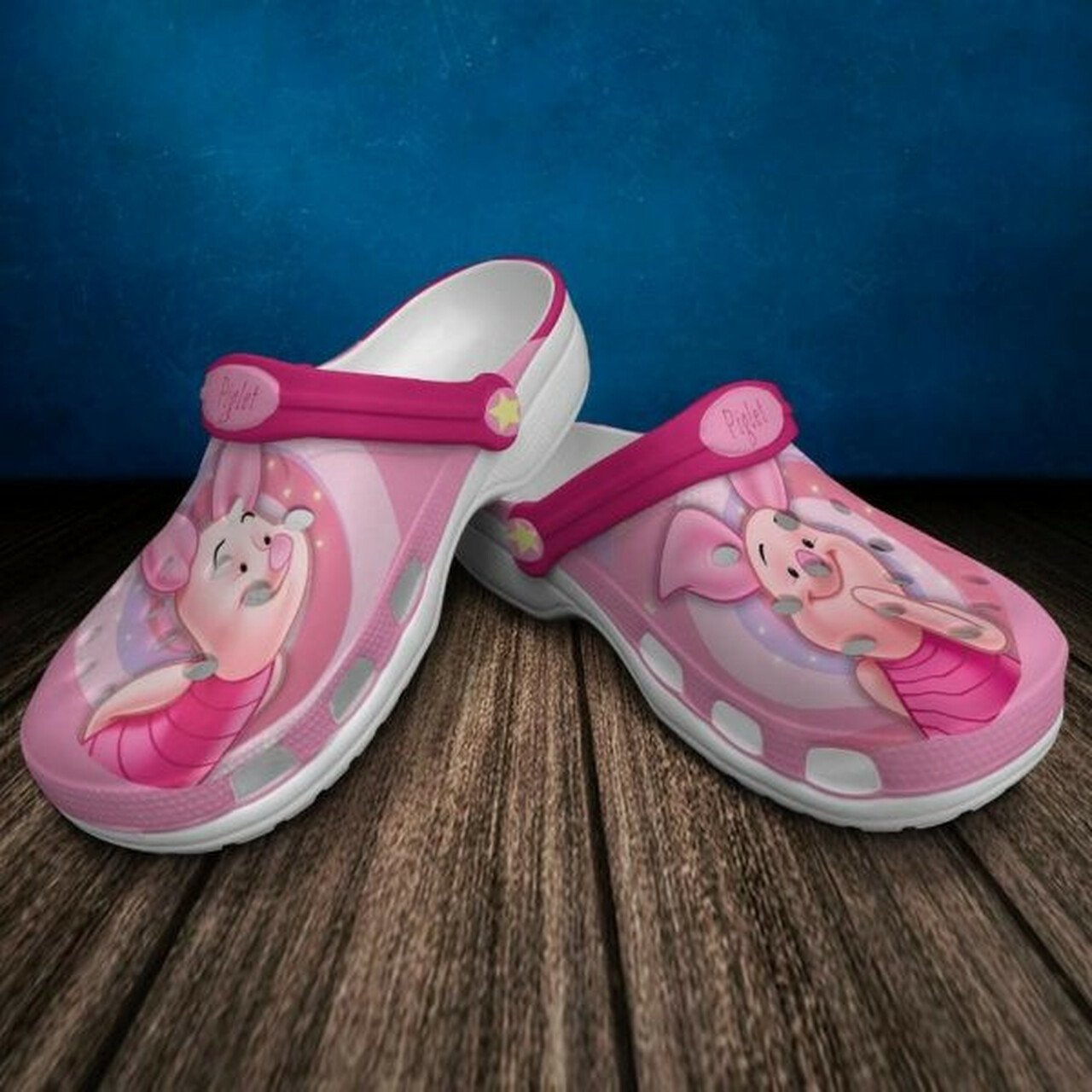 Piglet Crocss Crocband Clog Comfortable Water Shoes In Pink For Girls