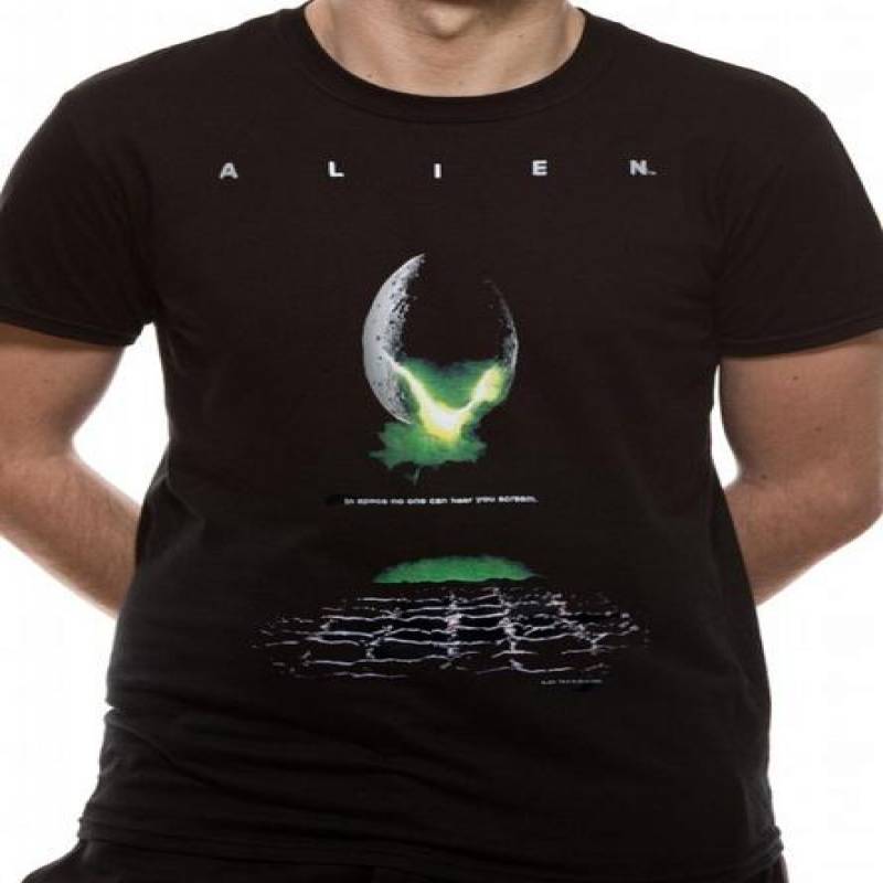 Alien Movie Poster Ridley Scott Xenomorph Licensed Tee T-Shirt Men ...