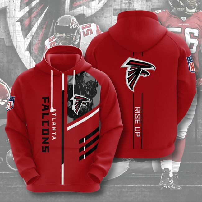 Atlanta Falcons Rise Up 26 Unisex 3D Hoodie Gift For Fans