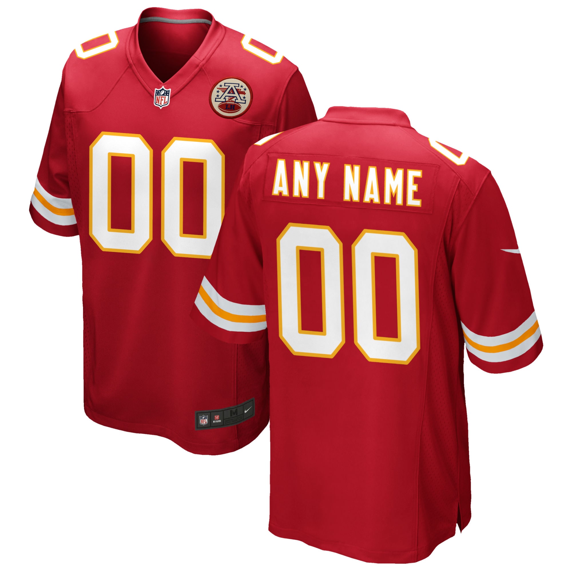 Kansas City Chiefs Nike Custom Game Jersey – Red