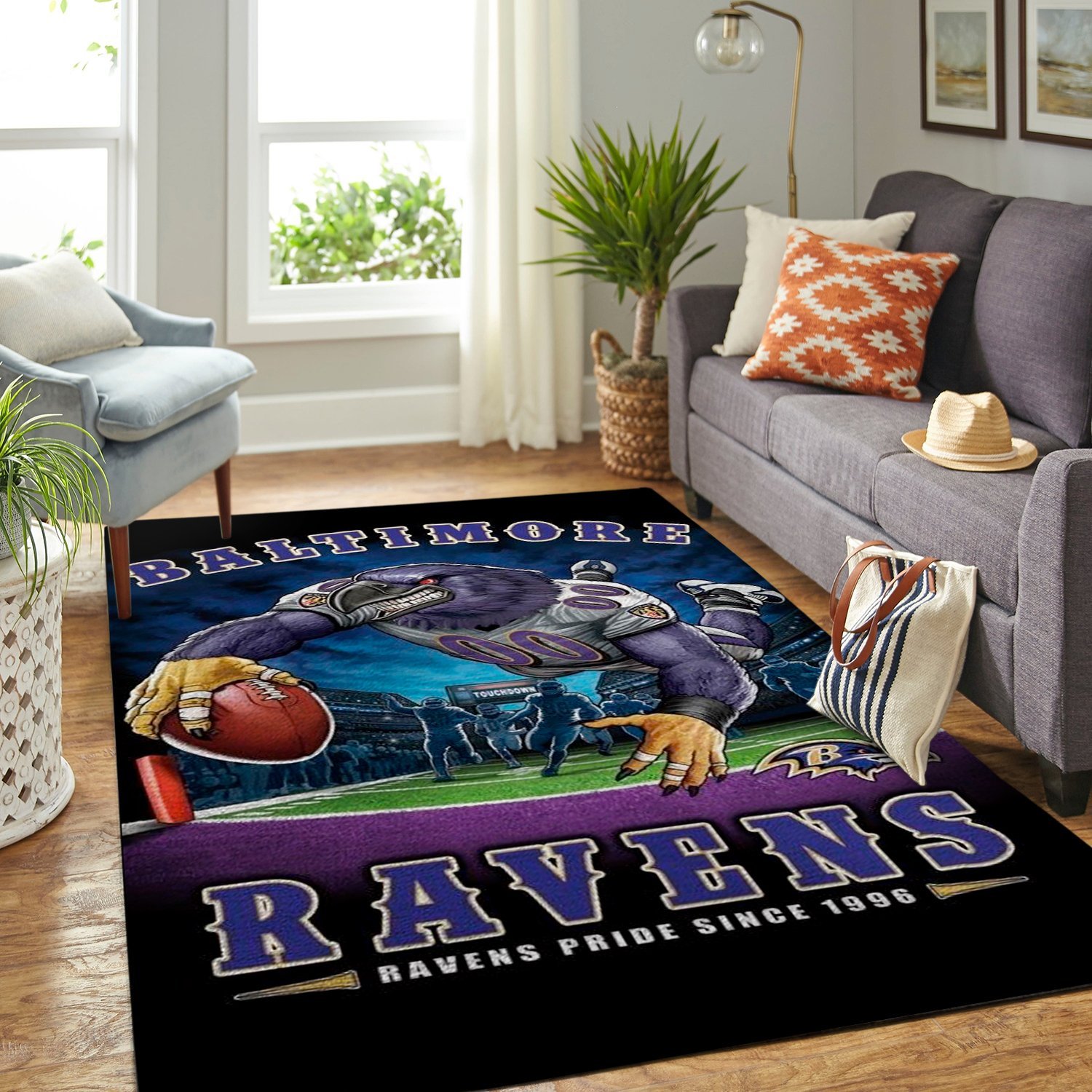 Baltimore Ravens  Ravens Pride From 1996  Carpet  Living Room Rugs Collections