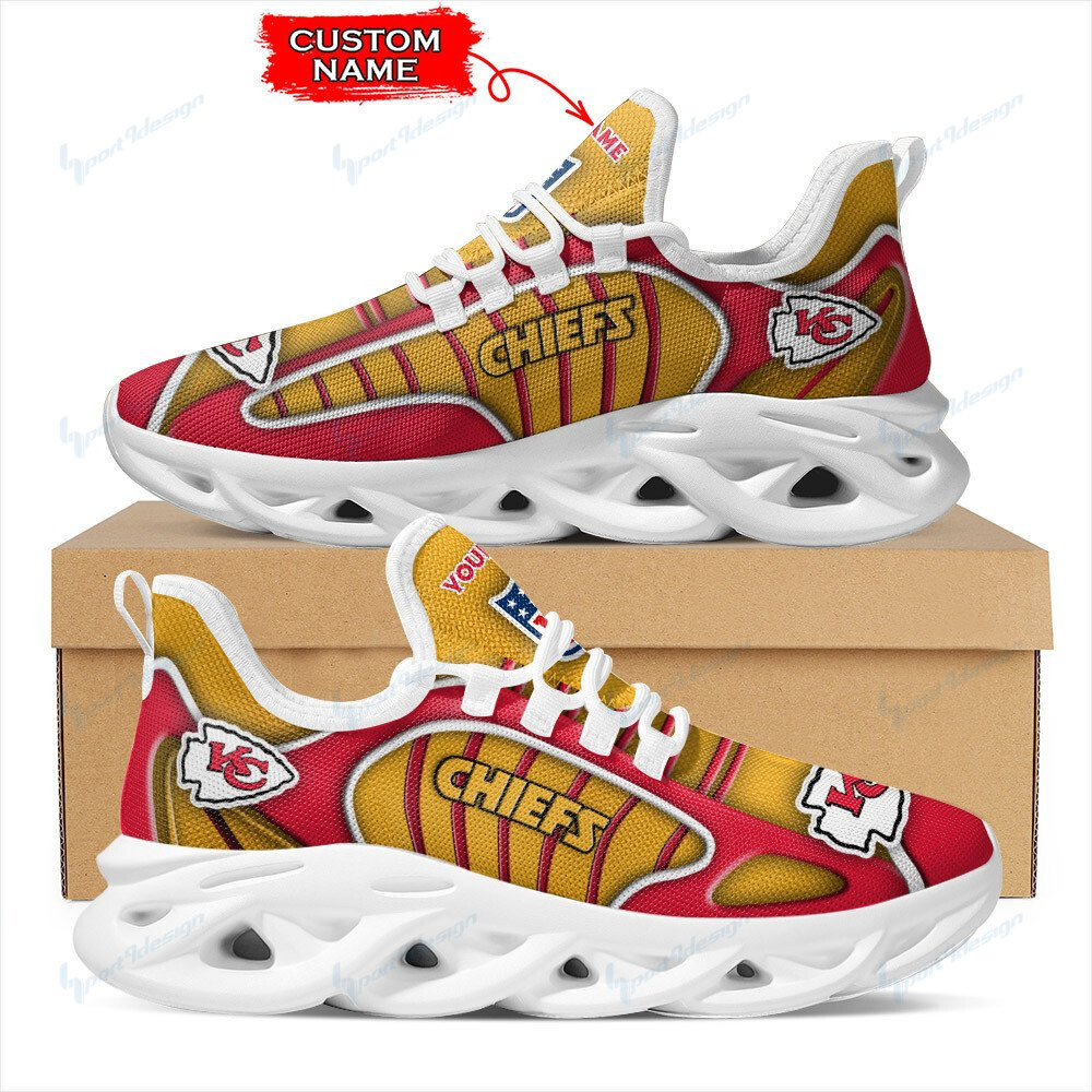 Kansas City Chiefs Personalized Yezy Running Sneakers Bg149