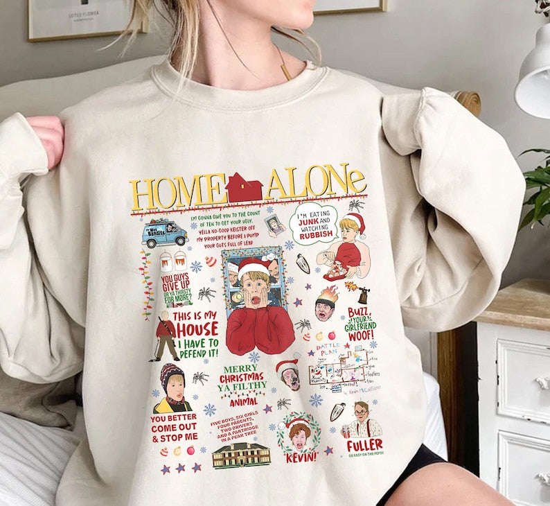 All The Home Alone Sweatshirt, Wet Bandits T-Shirt, 90S Christmas Movie, Home Alone Fan, Macaulay Culkin Shirt, Funny Christmas Sweater