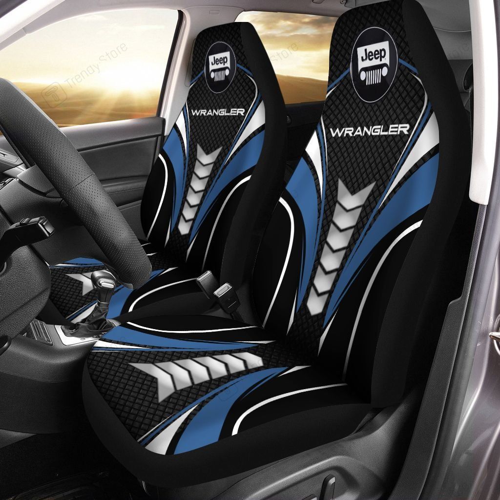 JEEP WRANGLER CAR SEAT COVER (SET OF 2) VER 1 (BLUE)