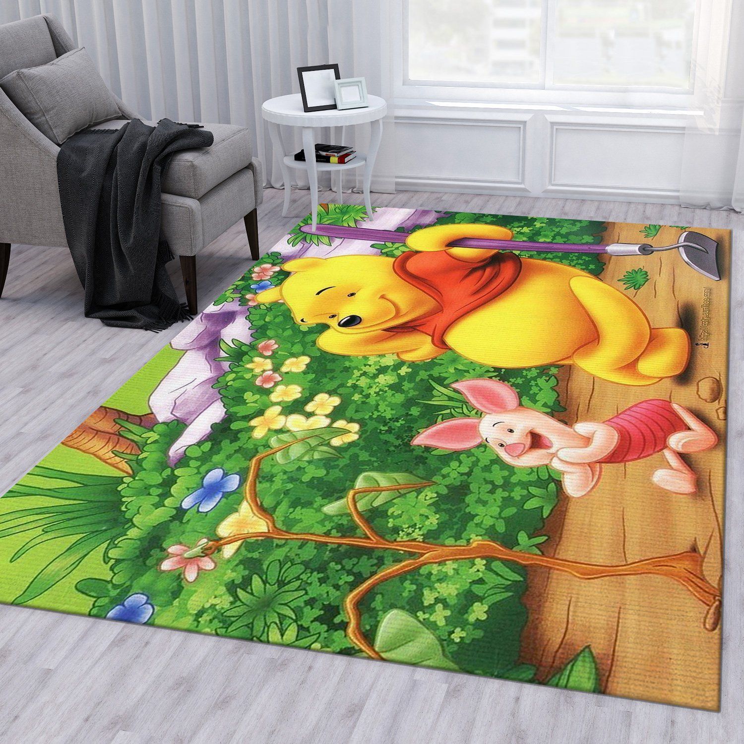 Winnie The Pooh Ver19 Area Rug Living Room Rug Home Decor Floor Decor