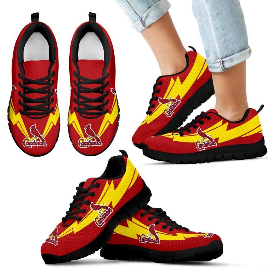 Three Amazing Good Line Charming Logo St. Louis Cardinals Sneakers