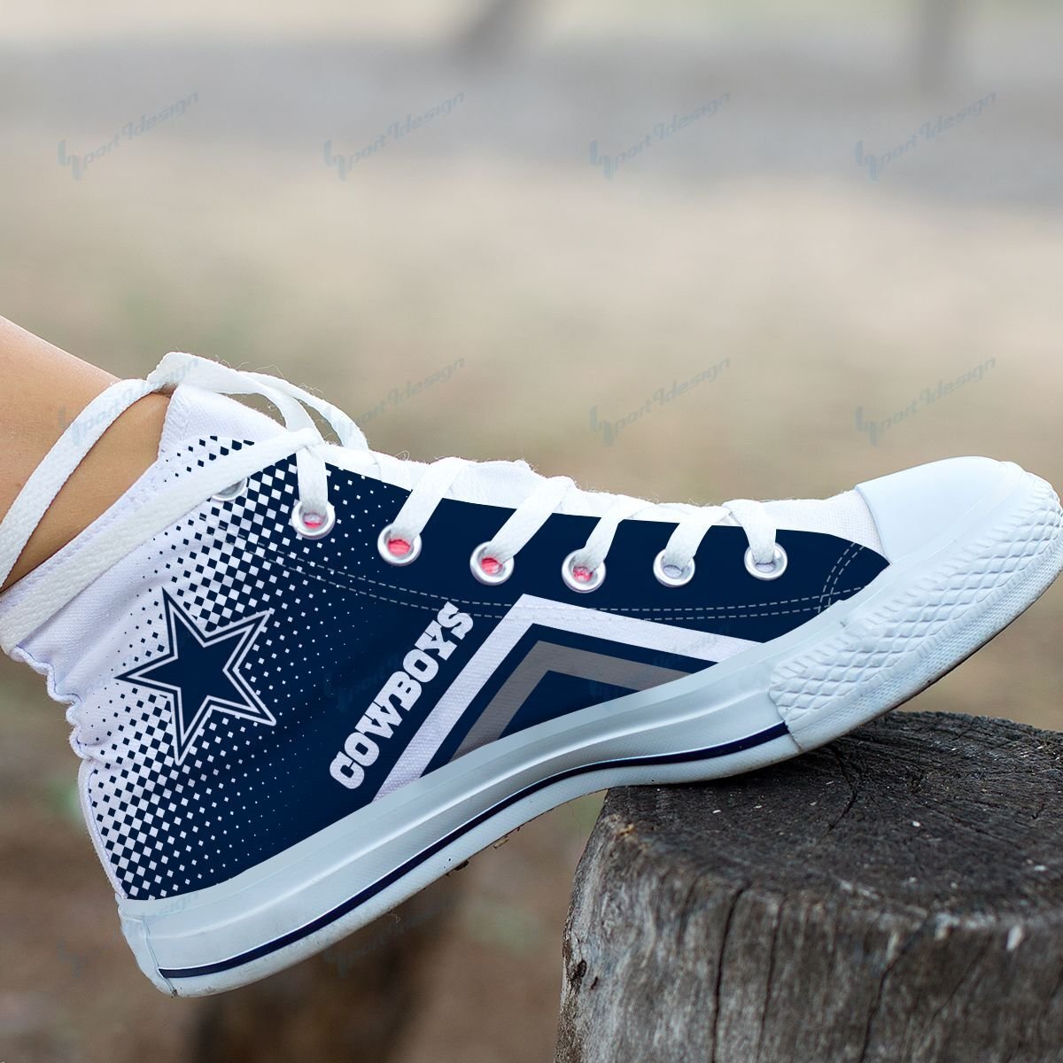 Dallas Cowboys High Top Shoes 022