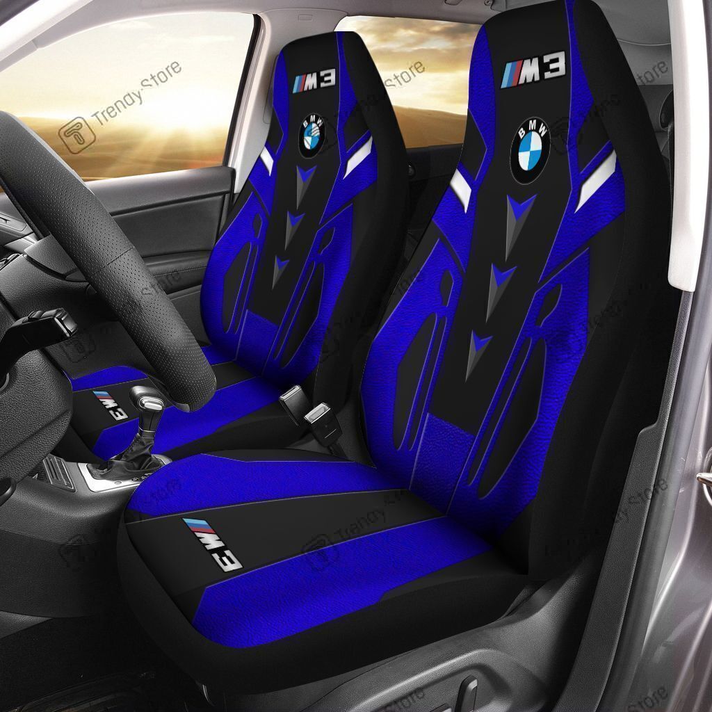 BMW M3 CAR SEAT COVER (SET OF 2) VER1 (BLUE)