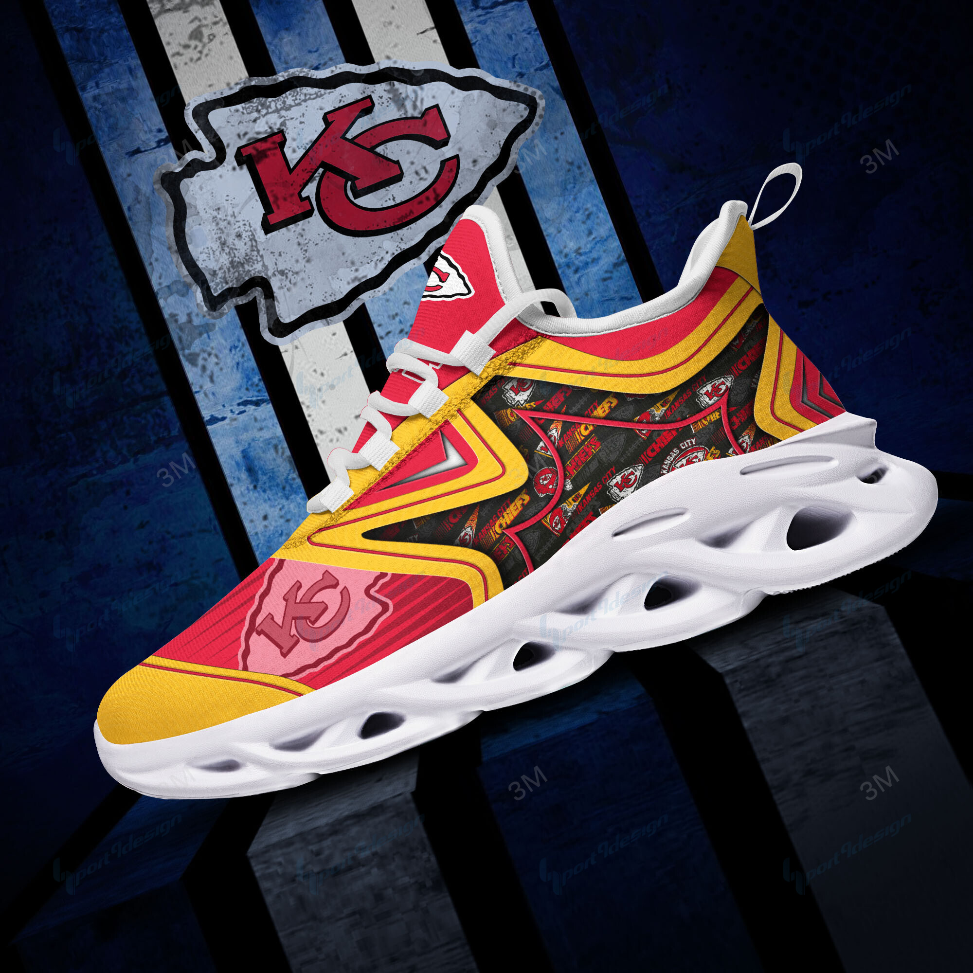 Kansas City Chiefs Yezy Running Sneakers Bg900