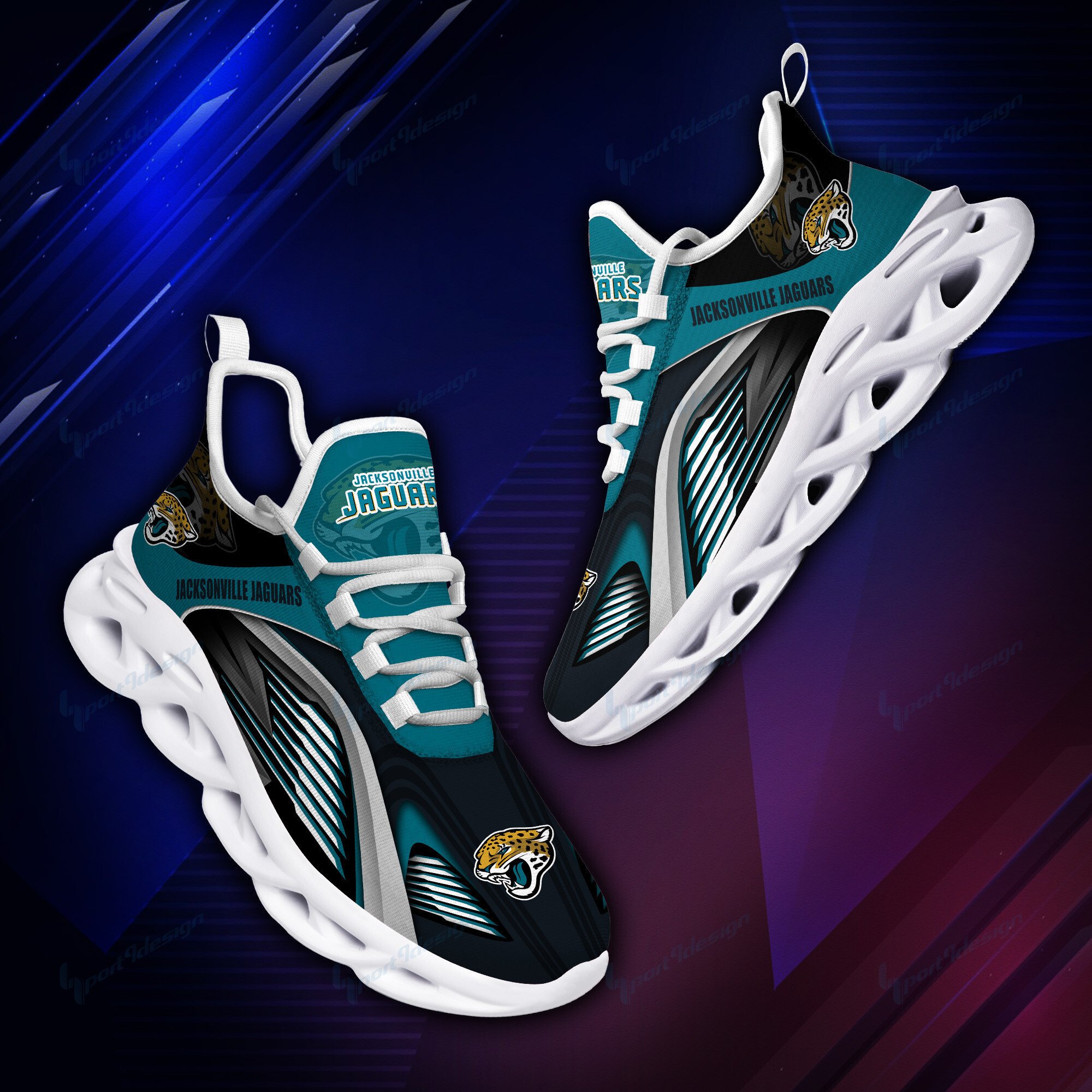 Jacksonville Jaguars Yezy Running Sneakers Bb961