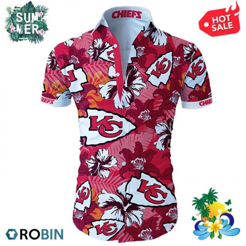 Kansas City Chiefs Tropical Flower Hawaiian Shirt Hawaii Shirt