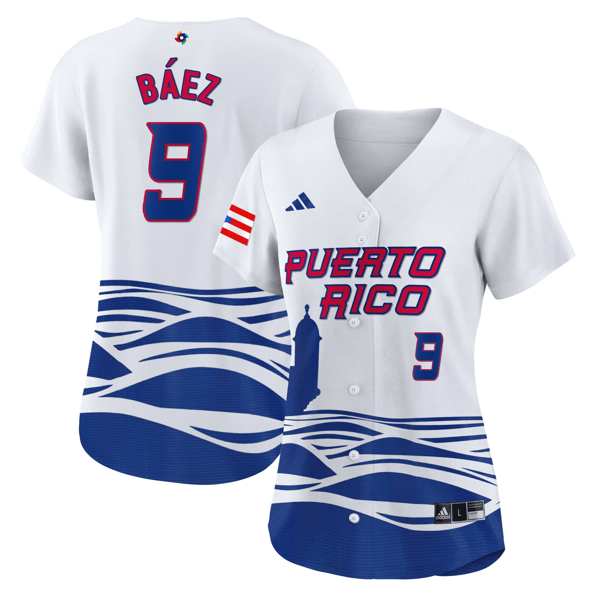 Women’S Puerto Rico 2023 World Baseball Jersey – All Stitched